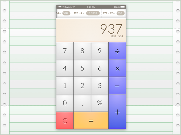 Daily UI 004 – Calculator